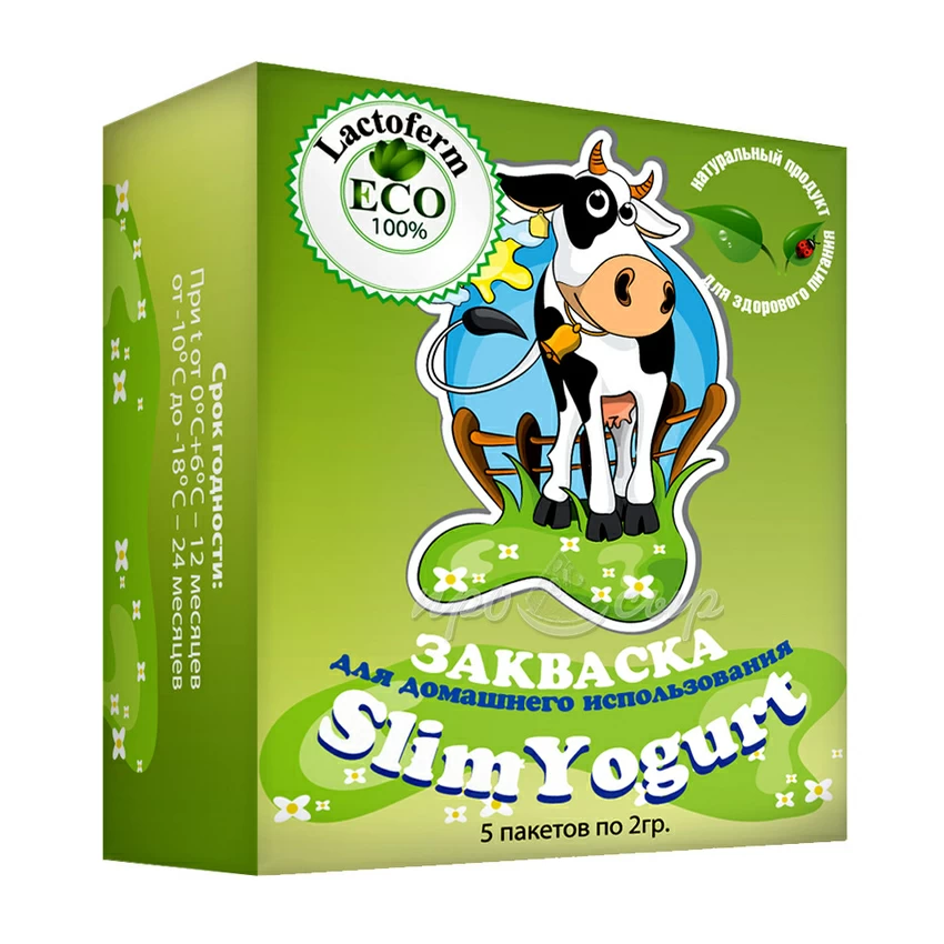 Закваска для приготовления йогурта SlimYogurt Закваска для приготовления йогурта SlimYogurt